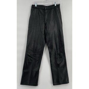 Vintage Thurlow Leatherworld Deerskin Leather Pants‎ Women's Size 28 Black USA